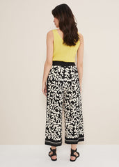 Nava Wide Leg Culottes Black/Stone