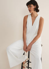 Winona Pleated Trousers Ivory