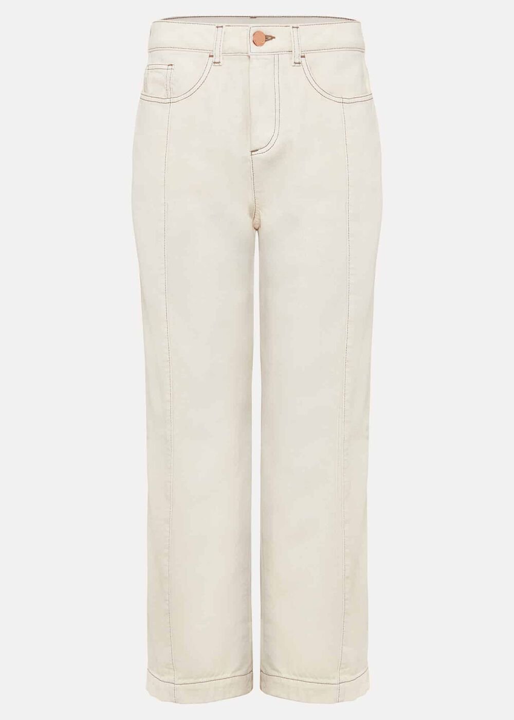 Fraya Wide Leg Jeans Ecru