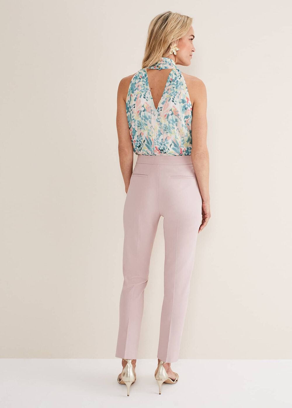 Eira Cigarette Trousers Pale Pink