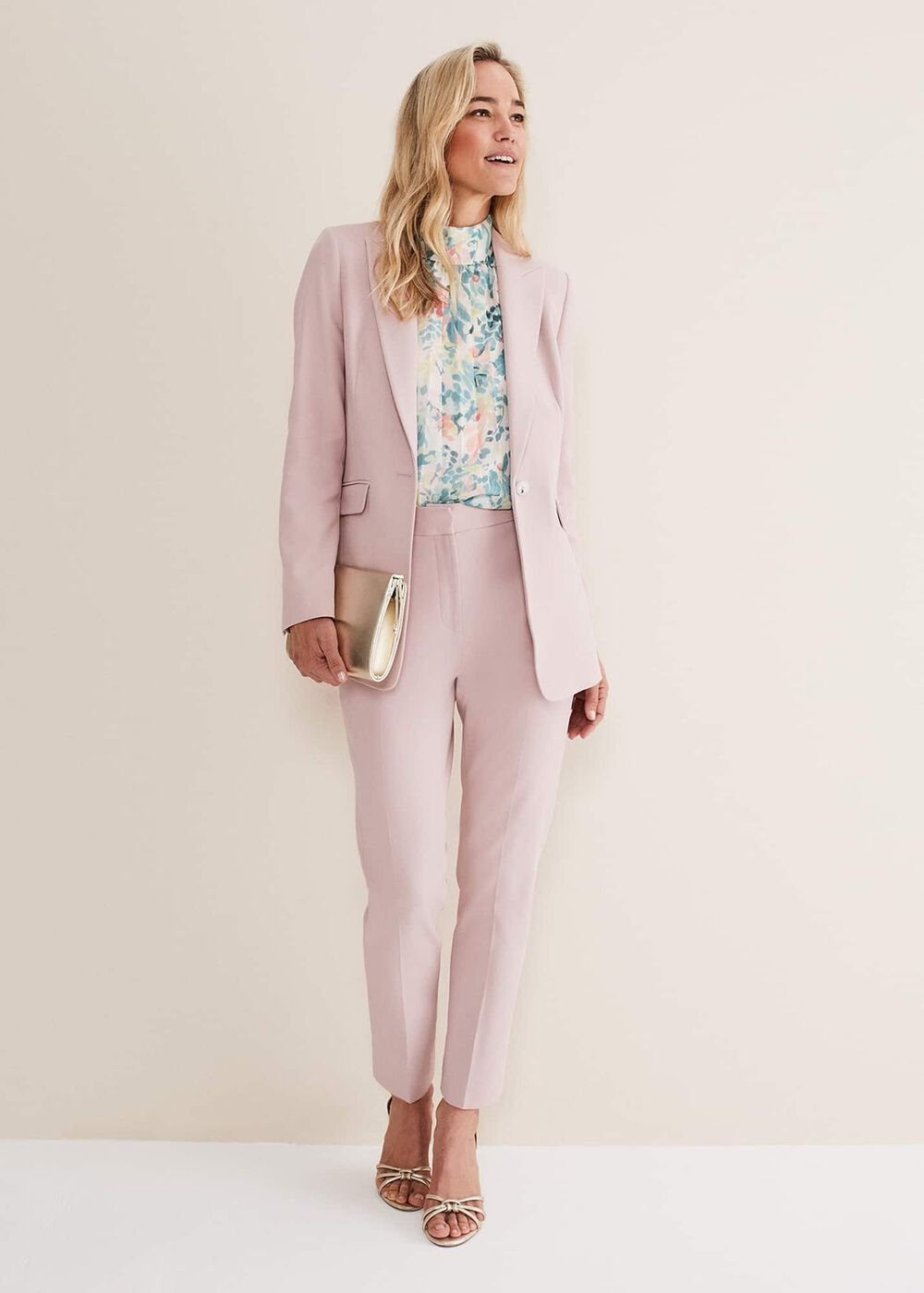 Eira Cigarette Trousers Pale Pink