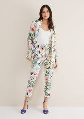 Ulrica Floral Cigarette Trousers Multi-Coloured