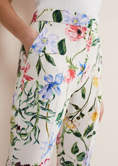 Ulrica Floral Cigarette Trousers Multi-Coloured