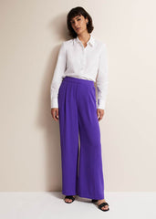 Azylnn Purple Wide Leg Trousers Purple