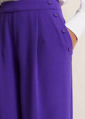 Azylnn Purple Wide Leg Trousers Purple