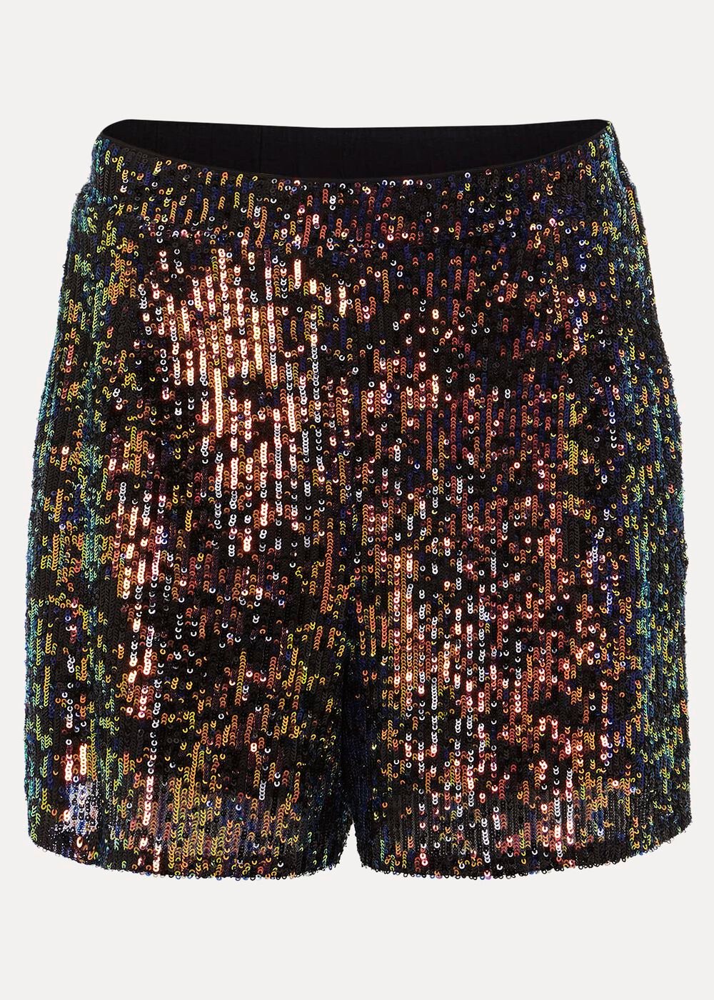 Adina Sequin Shorts Black/Multi
