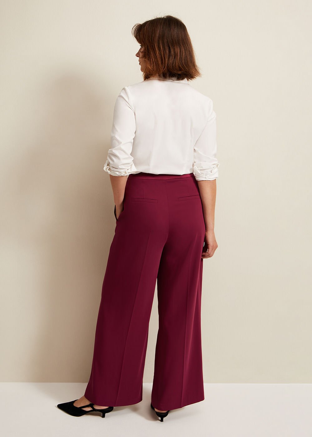 Elandra Tux Trouser Burgundy