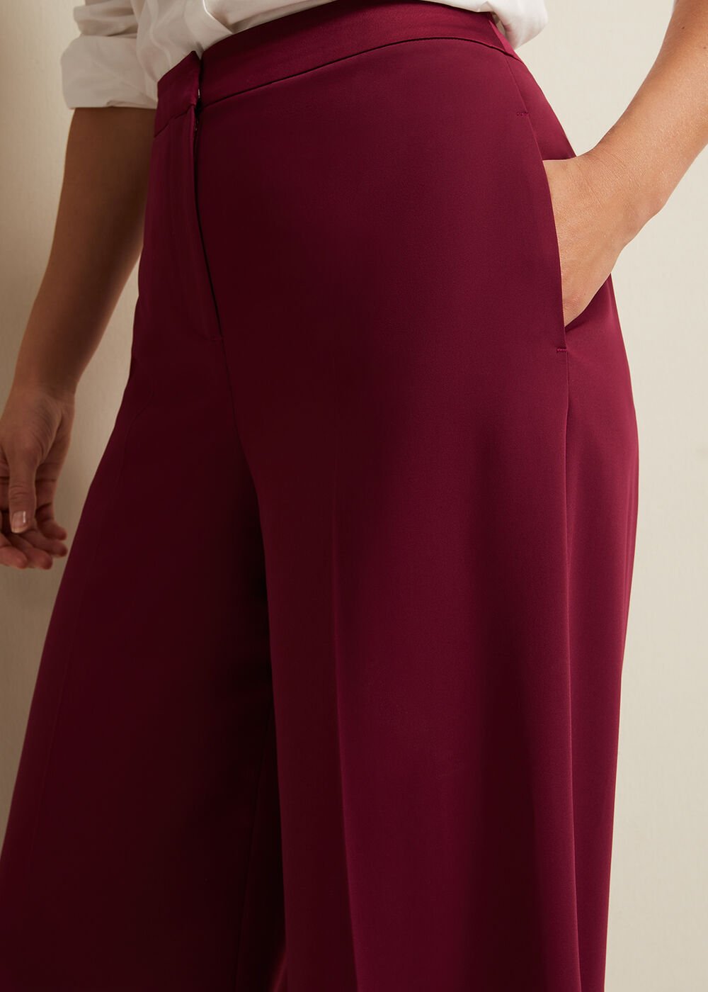 Elandra Tux Trouser Burgundy