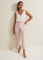 Petite Ulrica Tapered Suit Trouser Antique Rose