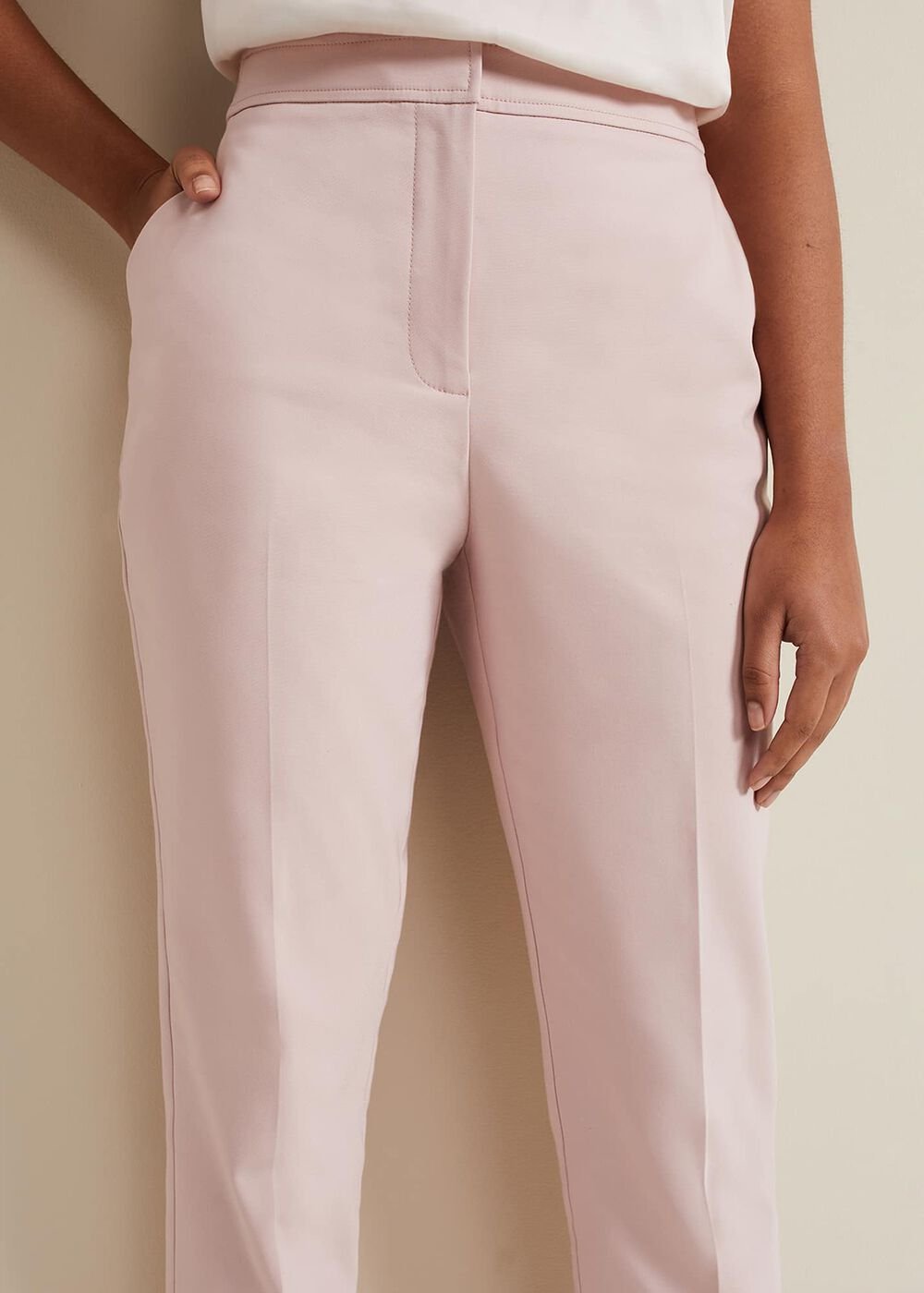 Petite Ulrica Tapered Suit Trouser Antique Rose