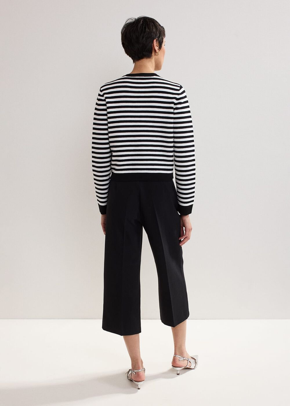 Aubrielle Wide Leg Culottes Black