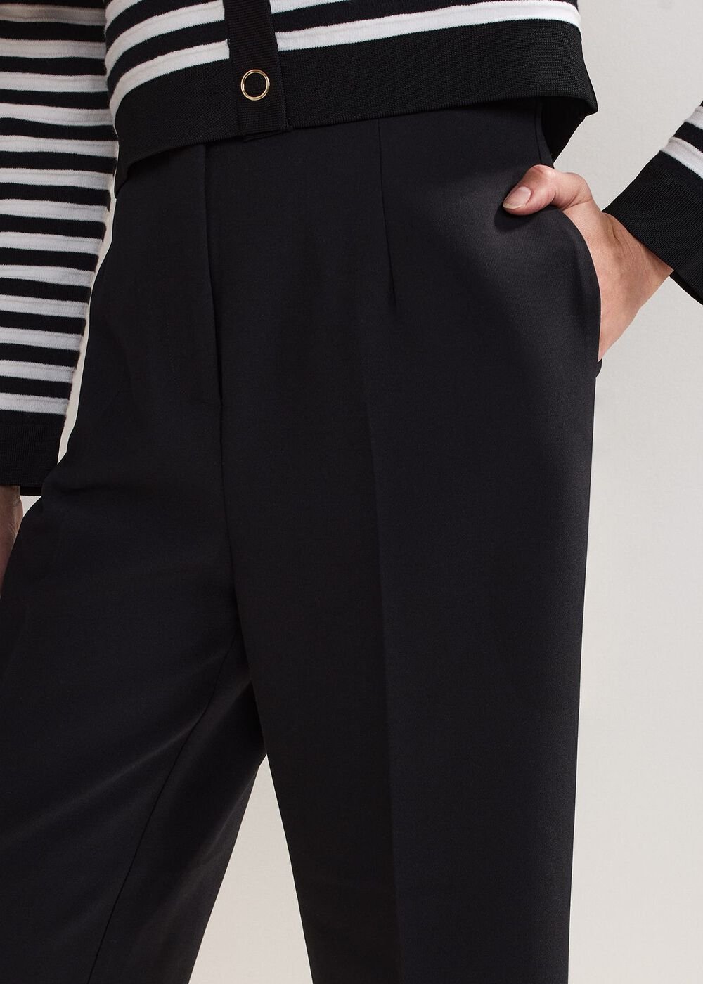 Aubrielle Wide Leg Culottes Black