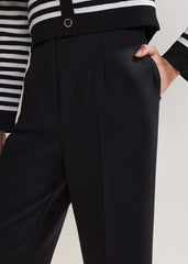 Aubrielle Wide Leg Culottes Black