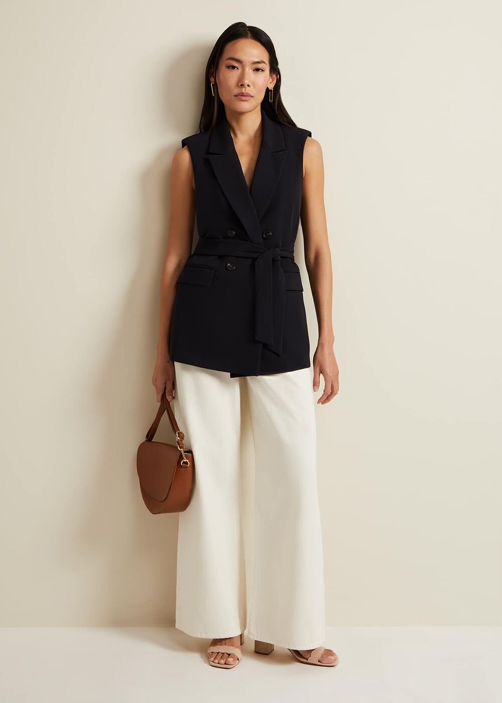 Lorelei Ecru Wide Leg Jean Natural