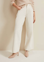 Lorelei Ecru Wide Leg Jean Natural