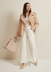 Lorelei Ecru Wide Leg Jean Natural