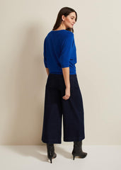 Leyla Dark Wash Denim Culotte Dark Wash