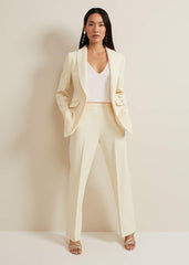 Alexis Pleat Waistband Suit Trouser Yellow