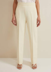 Alexis Pleat Waistband Suit Trouser Yellow