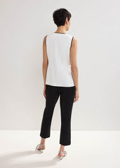 Miah Stretch Capri Trousers Black