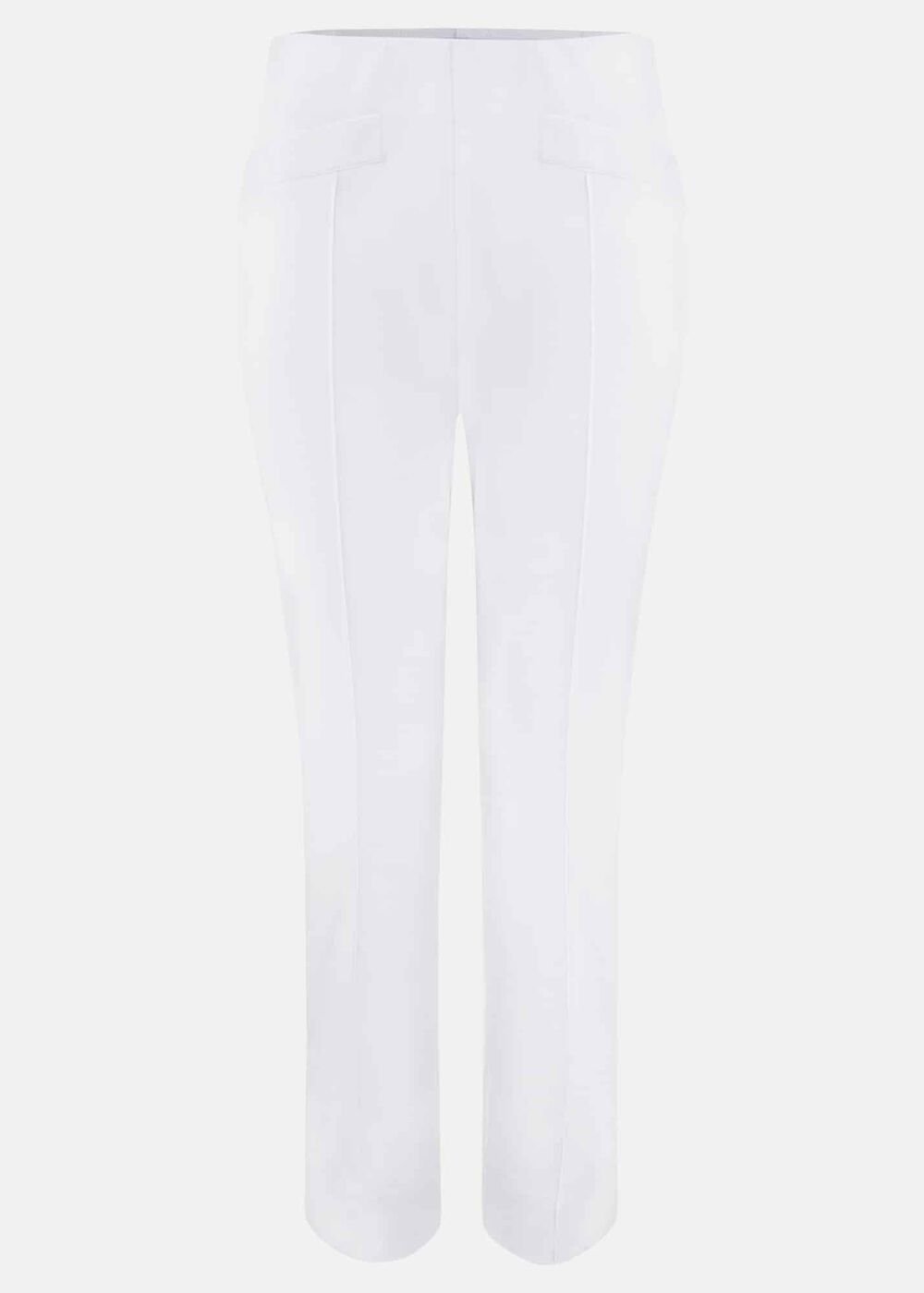 Miah Stretch Capri Trousers White