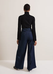 Cerys Denim Wide Leg Jean Dark Wash