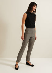 Donna Dogtooth Treggings Black/Multi
