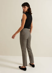 Donna Dogtooth Treggings Black/Multi