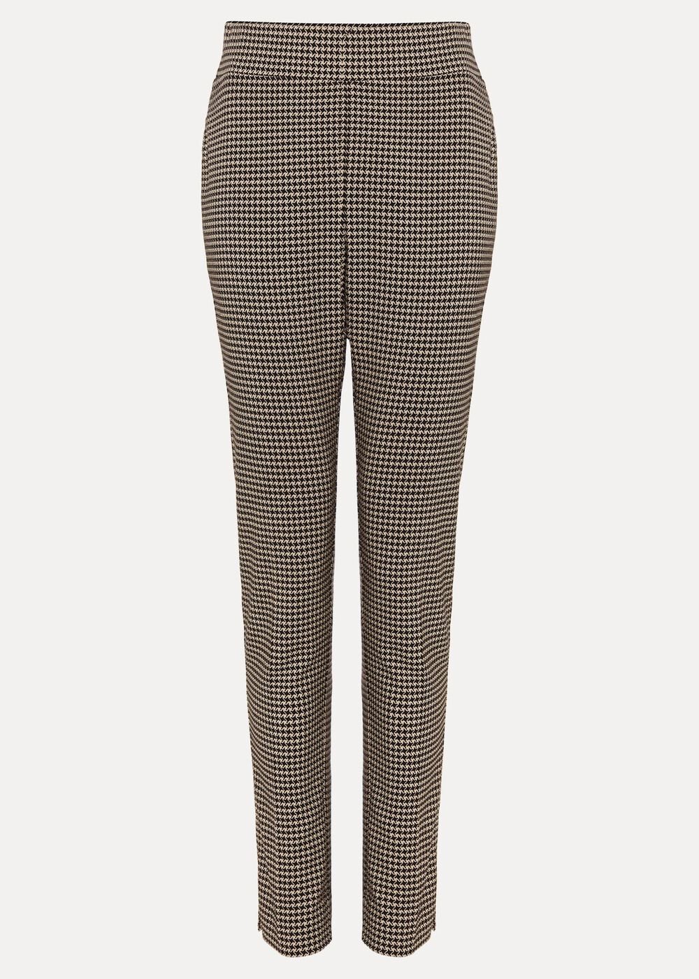Donna Dogtooth Treggings Black/Multi