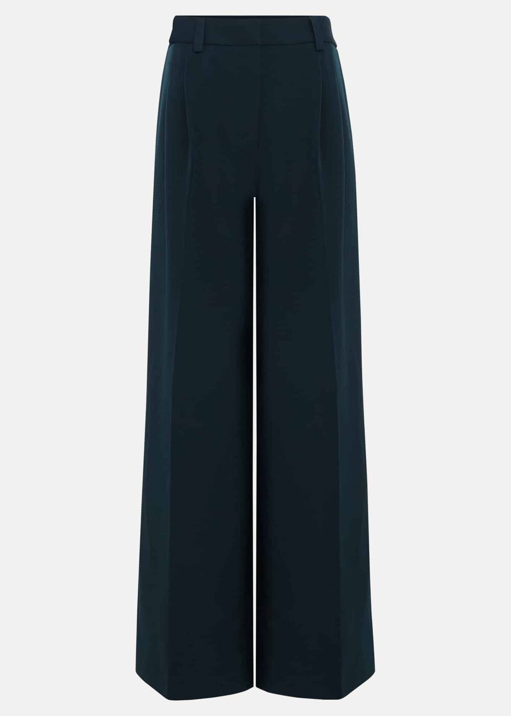 Petite Arabella Pleat Wide Leg Trousers Green