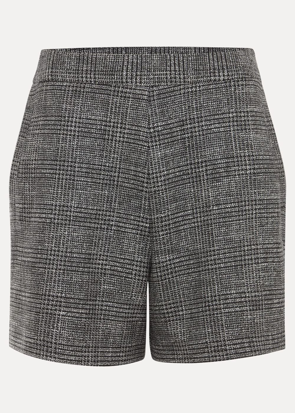 Evie Check Shorts Grey