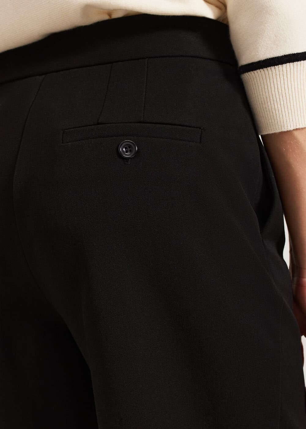 Trixie Turn Up Hem Trouser Black