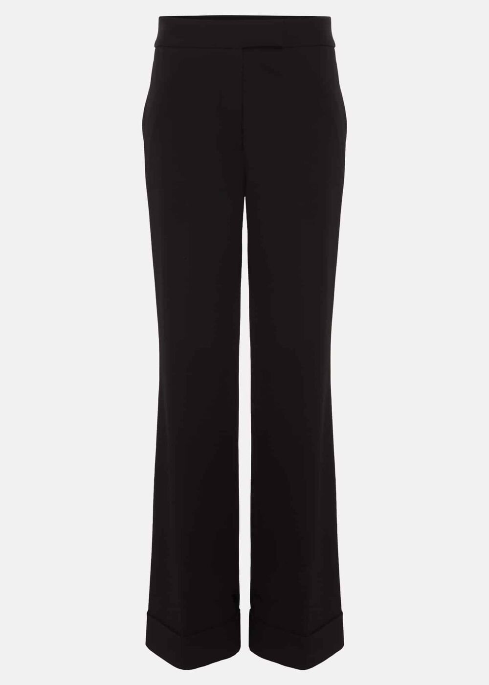Petite Trixie Turn Up Hem Trouser Black