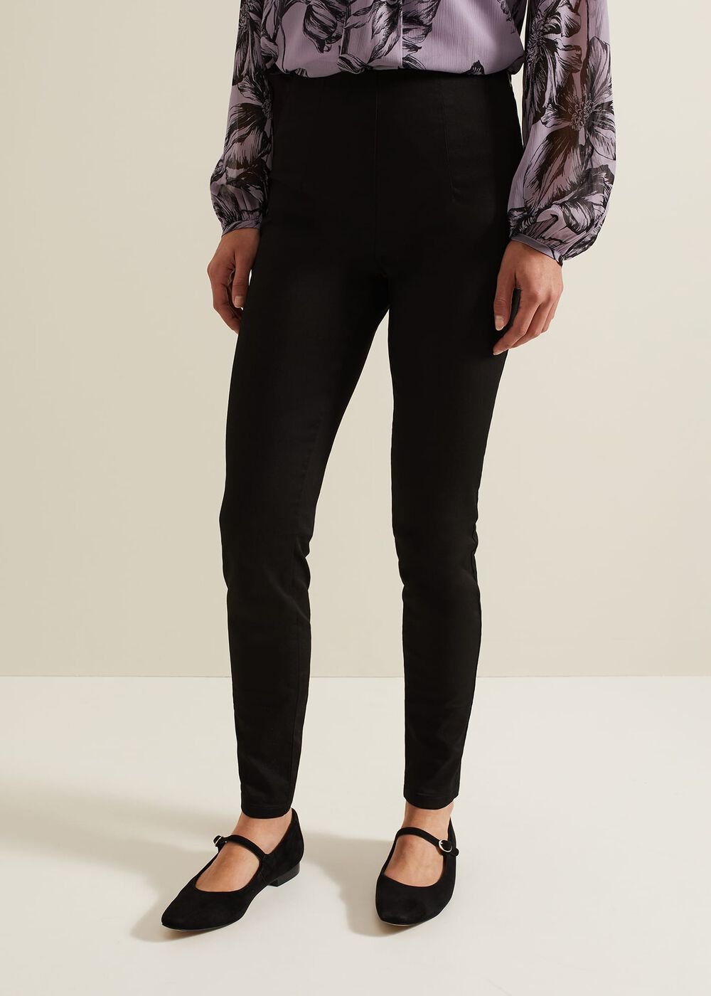 Amina Skinny Trousers Black