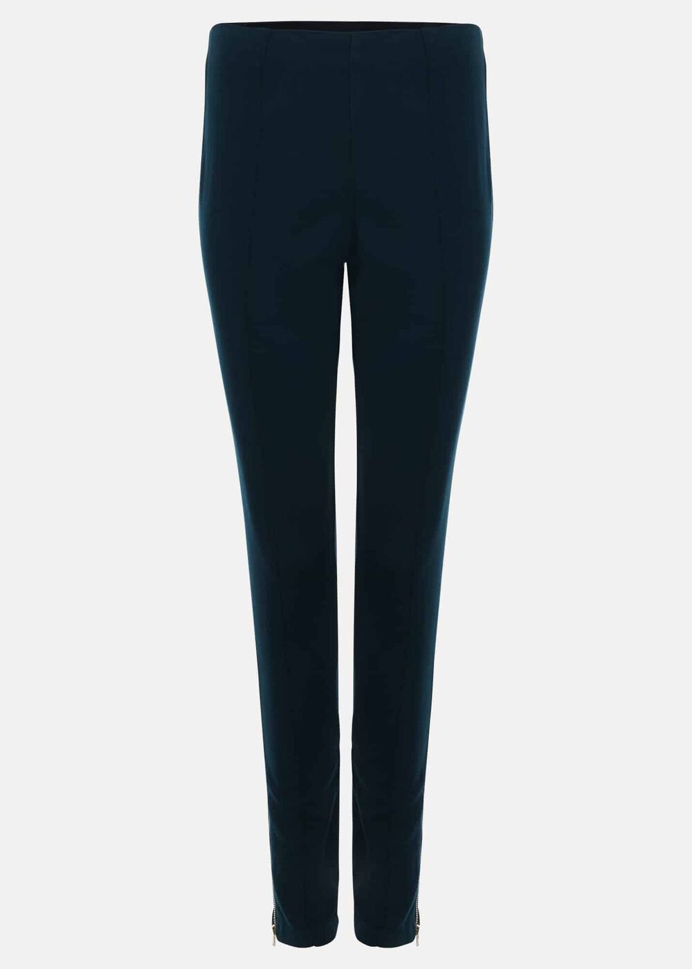 Amina Skinny Trousers Dark Green