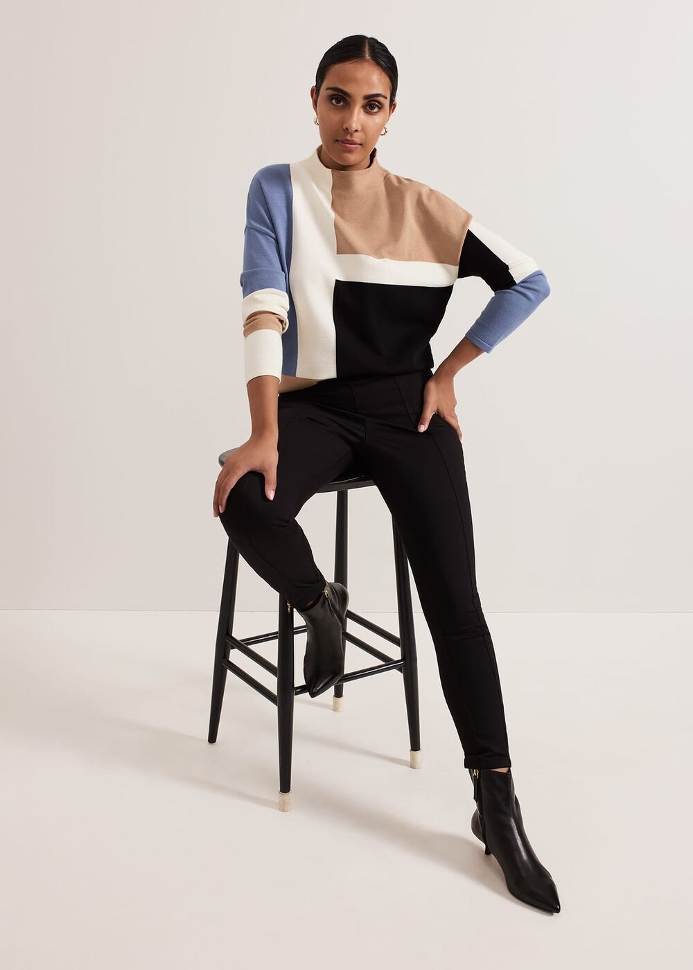 Petite Amina Skinny Trouser Black