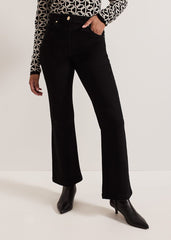 Petite Olivia Bootcut Jean Black