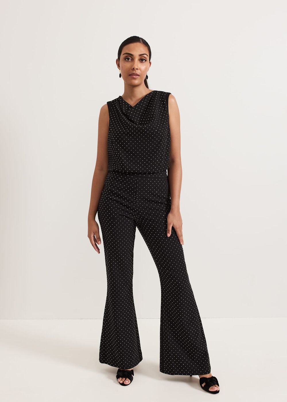 Samantha Petite Hotfix Trouser Black