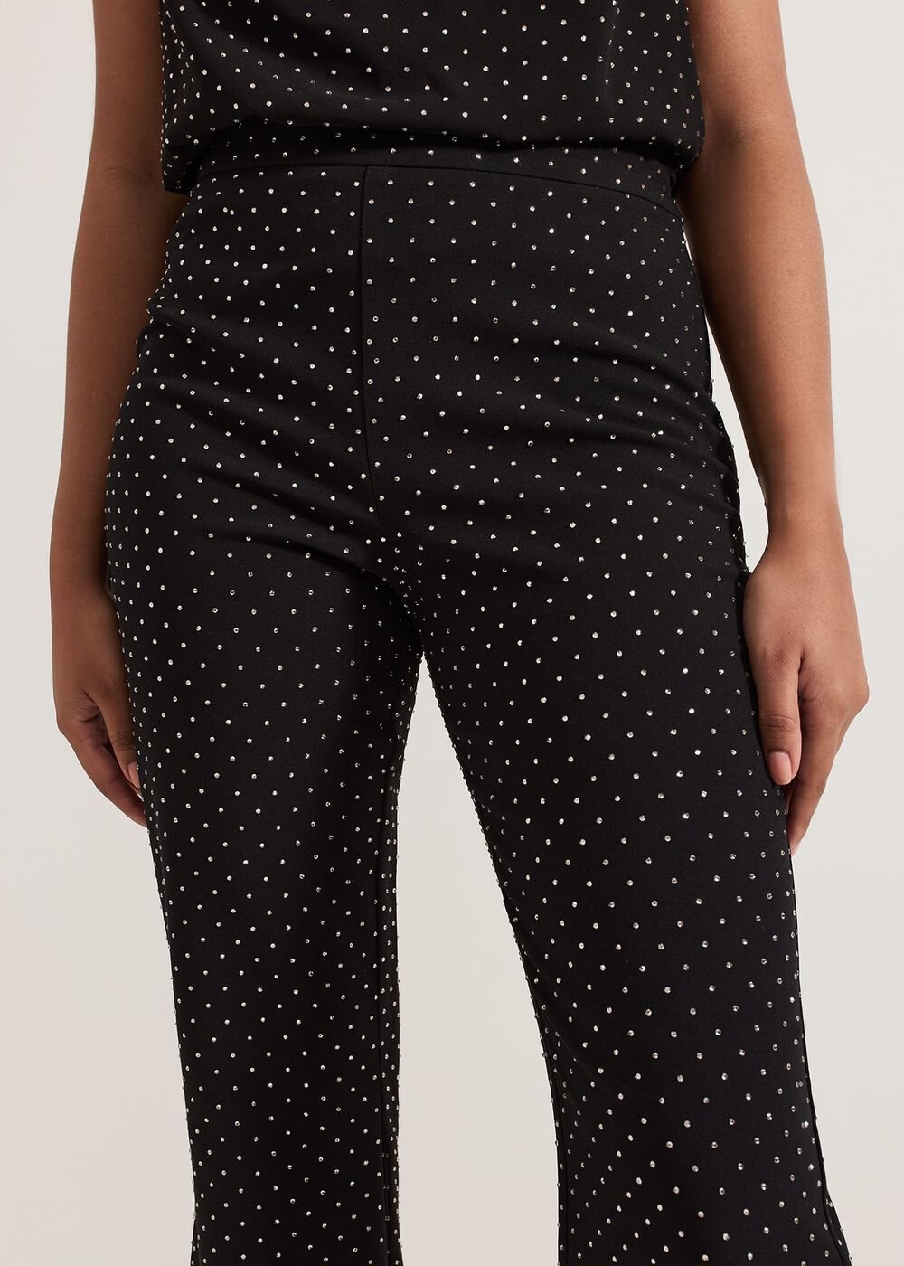 Samantha Petite Hotfix Trouser Black