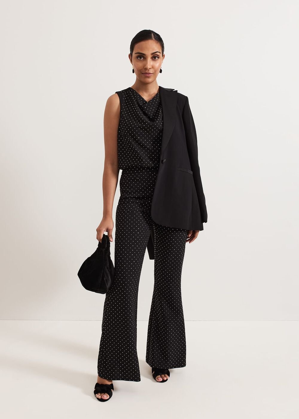 Samantha Petite Hotfix Trouser Black