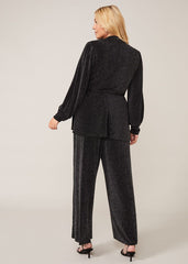 Corinne Sparkle Trousers Gunmetal