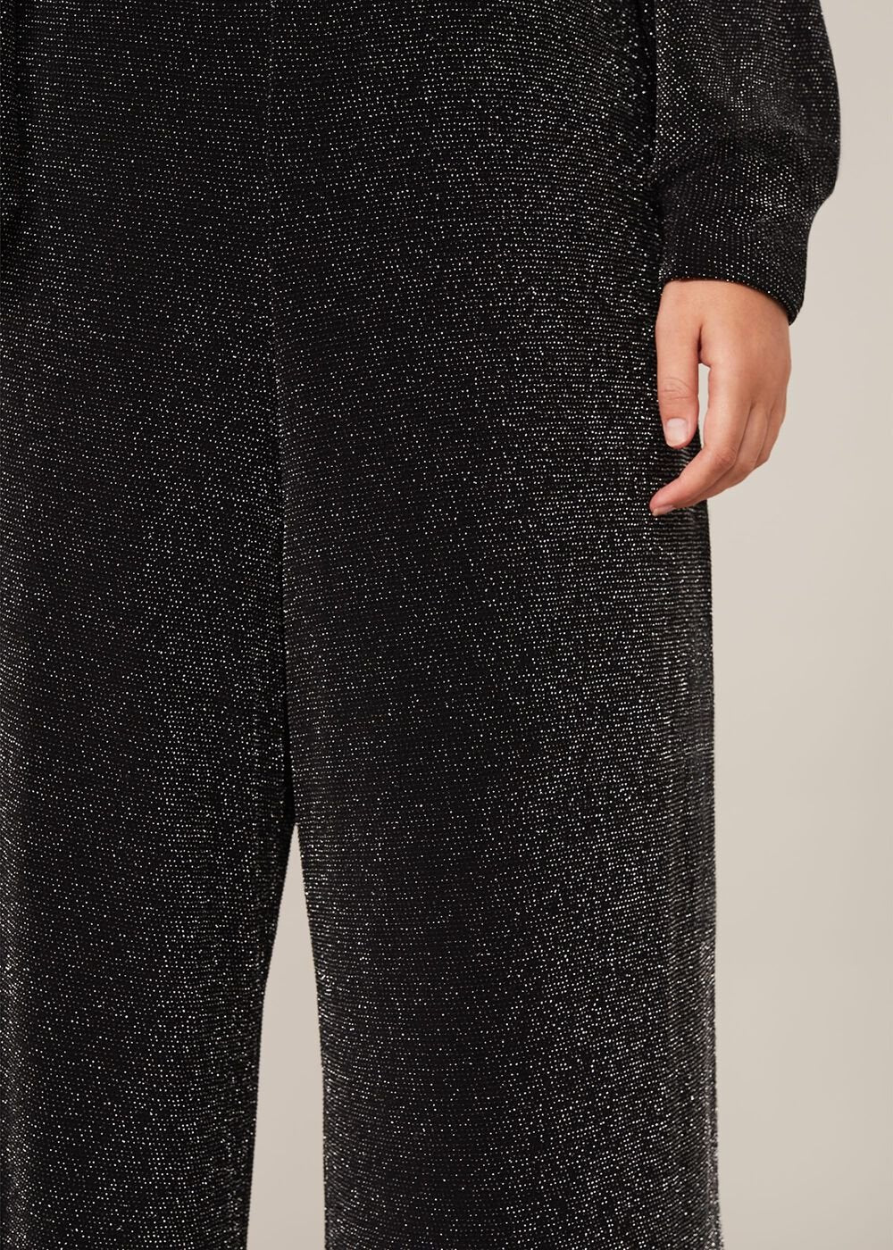 Corinne Sparkle Trousers Gunmetal