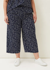 Carin Spot Culotte Trousers Navy