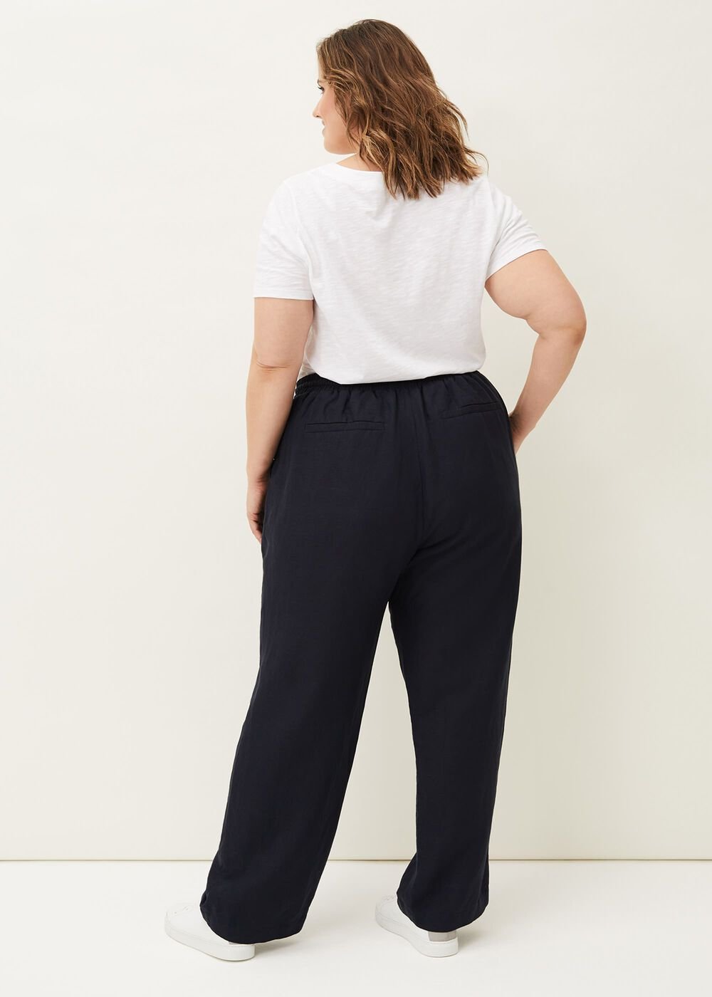 Bethany Linen Trousers Navy