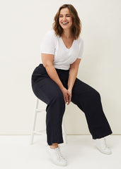 Bethany Linen Trousers Navy