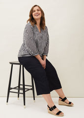 Nora Denim Culottes Indigo