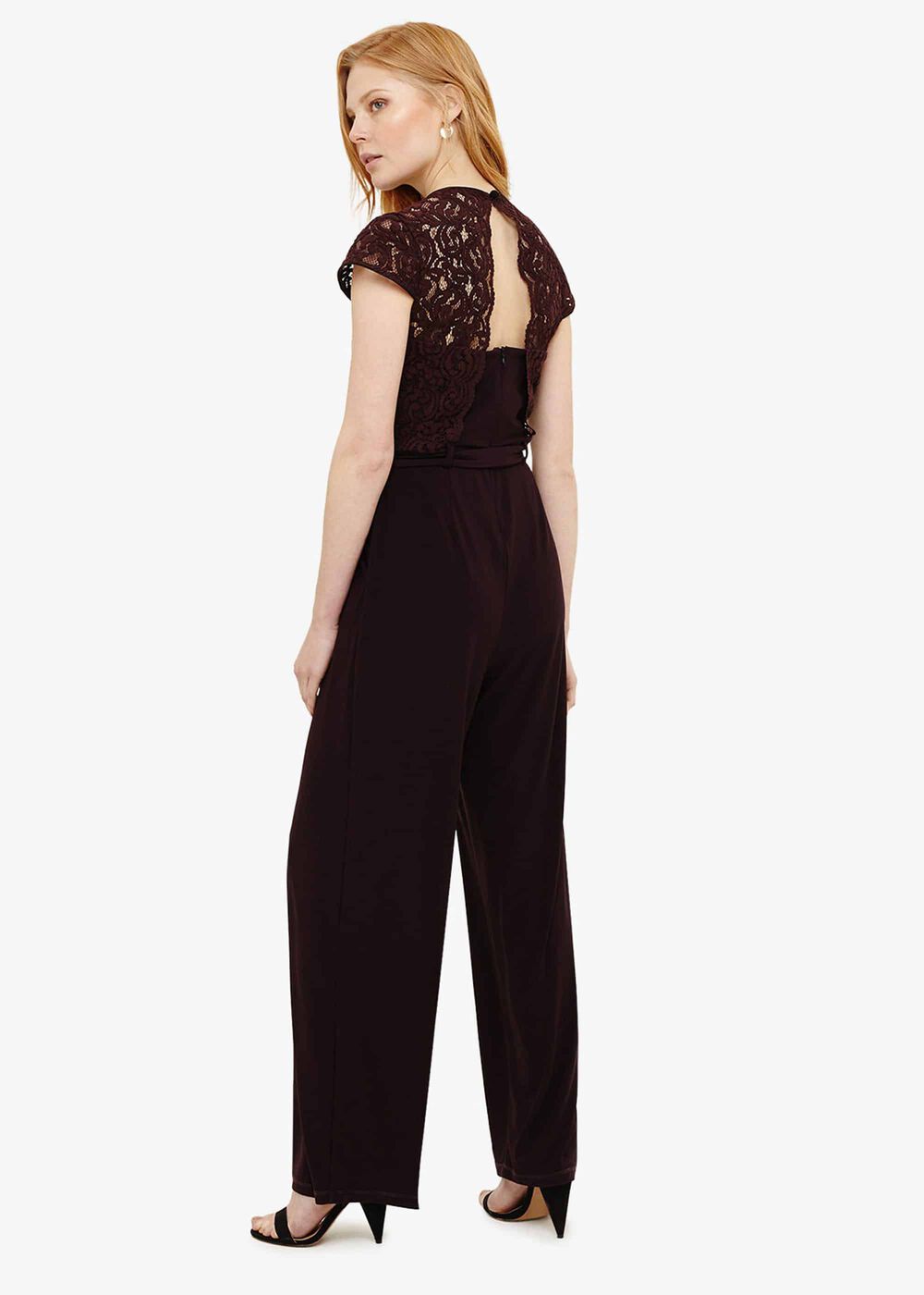 Vicki Lace Bodice Jumpsuit Port