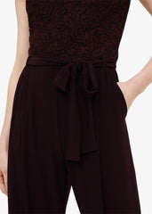 Vicki Lace Bodice Jumpsuit Port