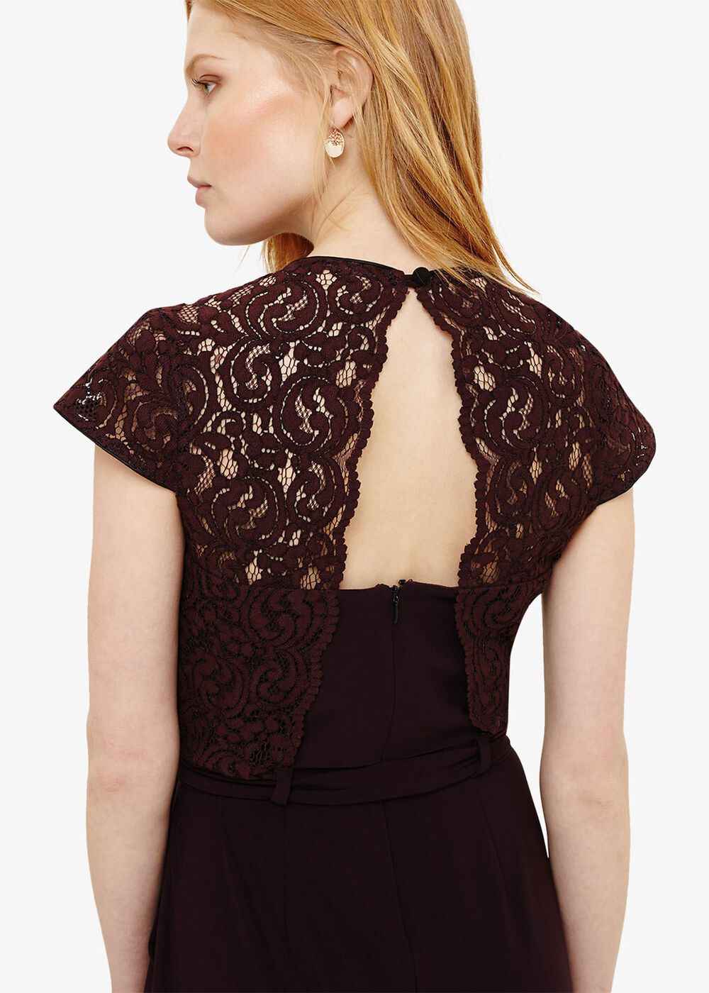 Vicki Lace Bodice Jumpsuit Port