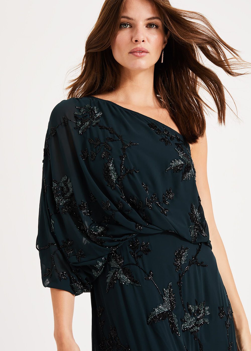 Shirley Embellished Maxi Dress Ever Green
